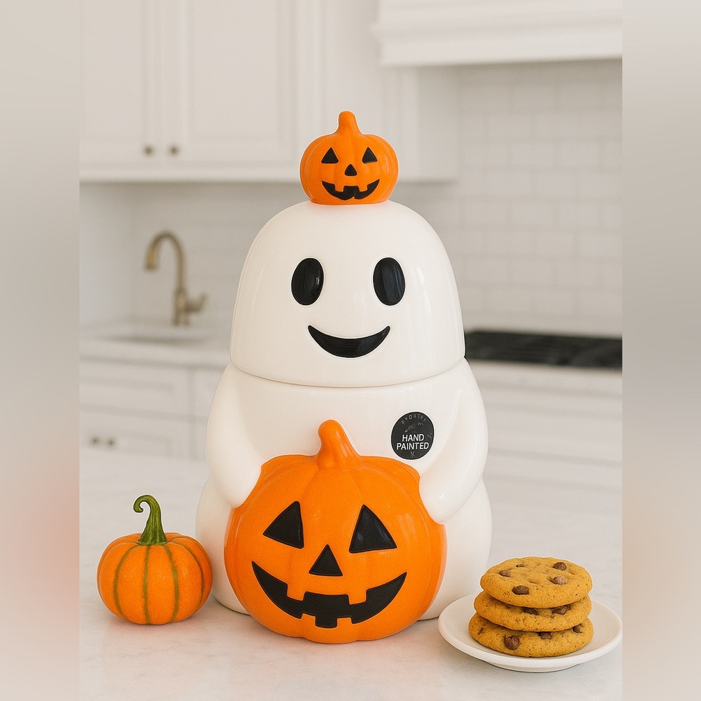👻🎃GHOST COOKIE JAR